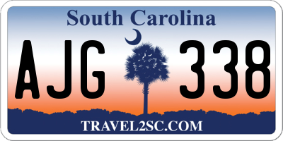 SC license plate AJG338