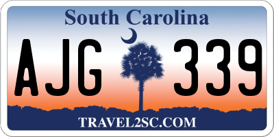 SC license plate AJG339