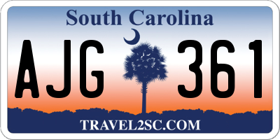 SC license plate AJG361