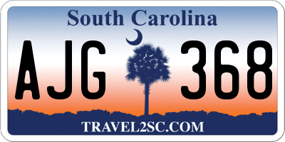 SC license plate AJG368