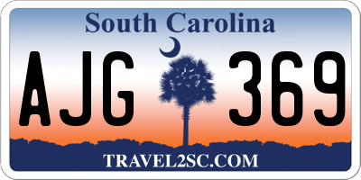 SC license plate AJG369