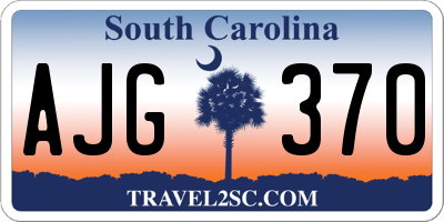 SC license plate AJG370