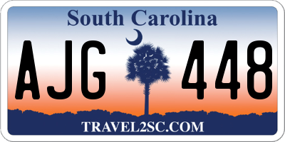 SC license plate AJG448