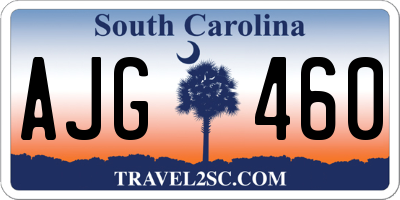 SC license plate AJG460