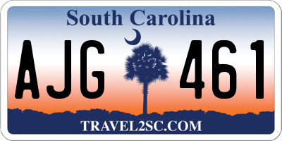 SC license plate AJG461