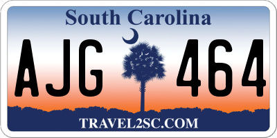 SC license plate AJG464