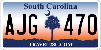 SC license plate AJG470