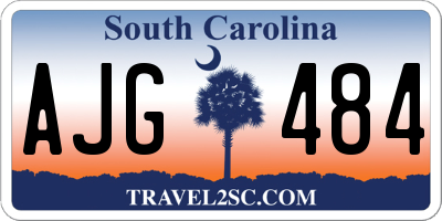 SC license plate AJG484