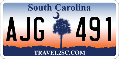 SC license plate AJG491