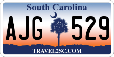 SC license plate AJG529