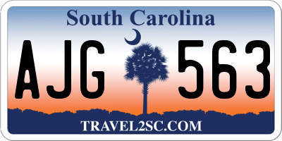 SC license plate AJG563