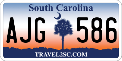 SC license plate AJG586