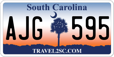SC license plate AJG595