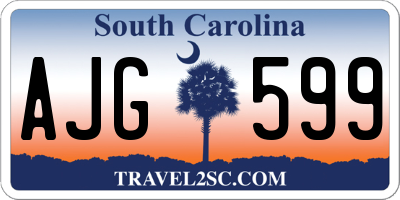 SC license plate AJG599