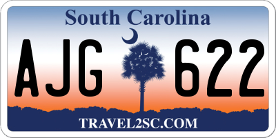 SC license plate AJG622