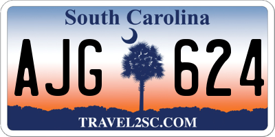 SC license plate AJG624
