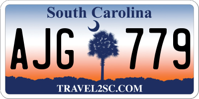 SC license plate AJG779