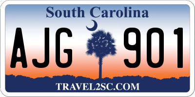 SC license plate AJG901