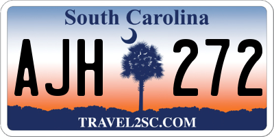 SC license plate AJH272