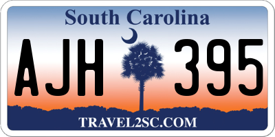 SC license plate AJH395