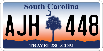 SC license plate AJH448