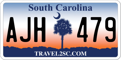 SC license plate AJH479