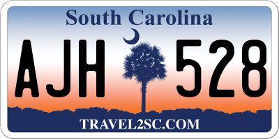 SC license plate AJH528