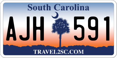 SC license plate AJH591
