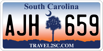 SC license plate AJH659
