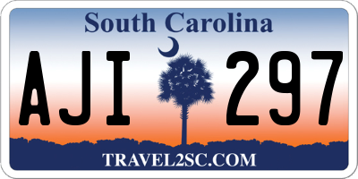 SC license plate AJI297