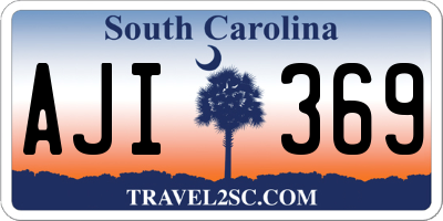 SC license plate AJI369
