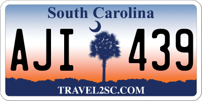 SC license plate AJI439