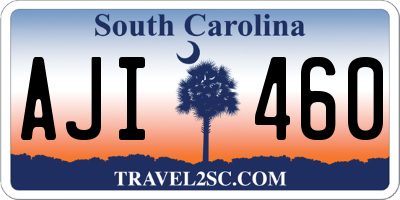 SC license plate AJI460
