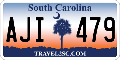 SC license plate AJI479