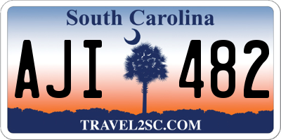 SC license plate AJI482