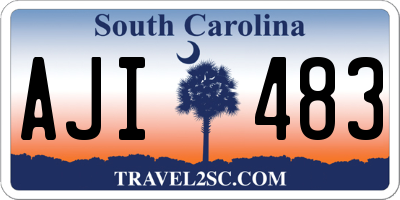 SC license plate AJI483