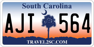 SC license plate AJI564
