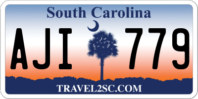 SC license plate AJI779