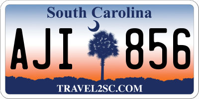 SC license plate AJI856