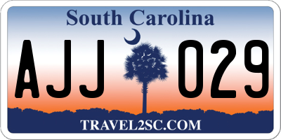 SC license plate AJJ029