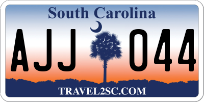 SC license plate AJJ044