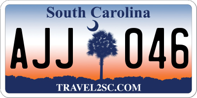 SC license plate AJJ046