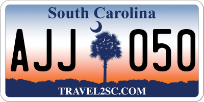 SC license plate AJJ050