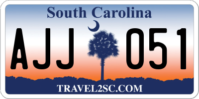 SC license plate AJJ051