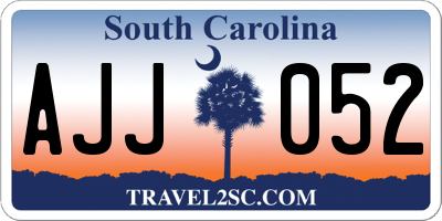 SC license plate AJJ052