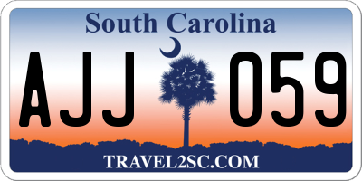 SC license plate AJJ059
