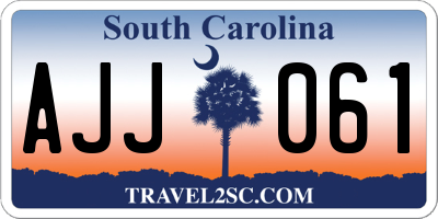 SC license plate AJJ061
