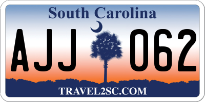 SC license plate AJJ062