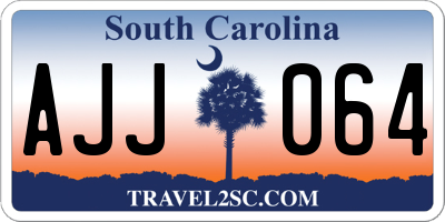 SC license plate AJJ064