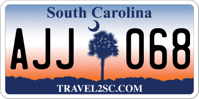 SC license plate AJJ068